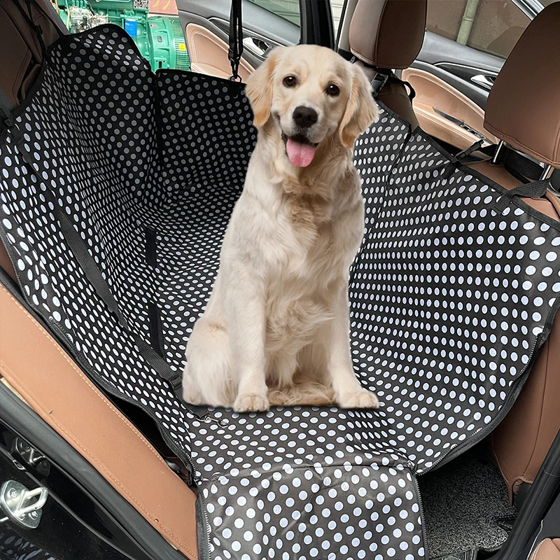 Portadores Del Perro Huella PERRERA CARAMELO Impermeable Trasero Hacia Atrás la Cubierta de Asiento de Coche Perro Esteras Hamaca Protector Con Cinturón de Seguridad D1010 - imagen 3