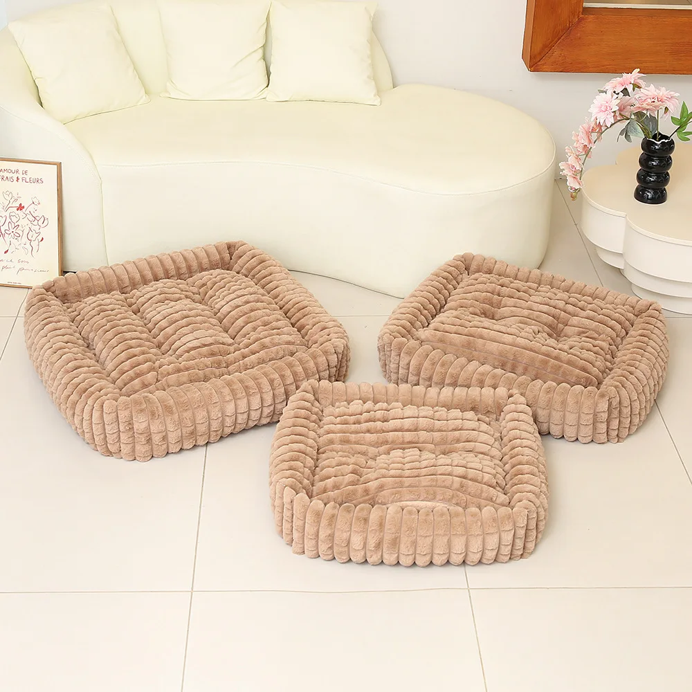 Sofá cama suave y cómodo para perros, colchoneta cálida para dormir para perros pequeños y medianos, cama para dormir para cachorros, accesorios para perros