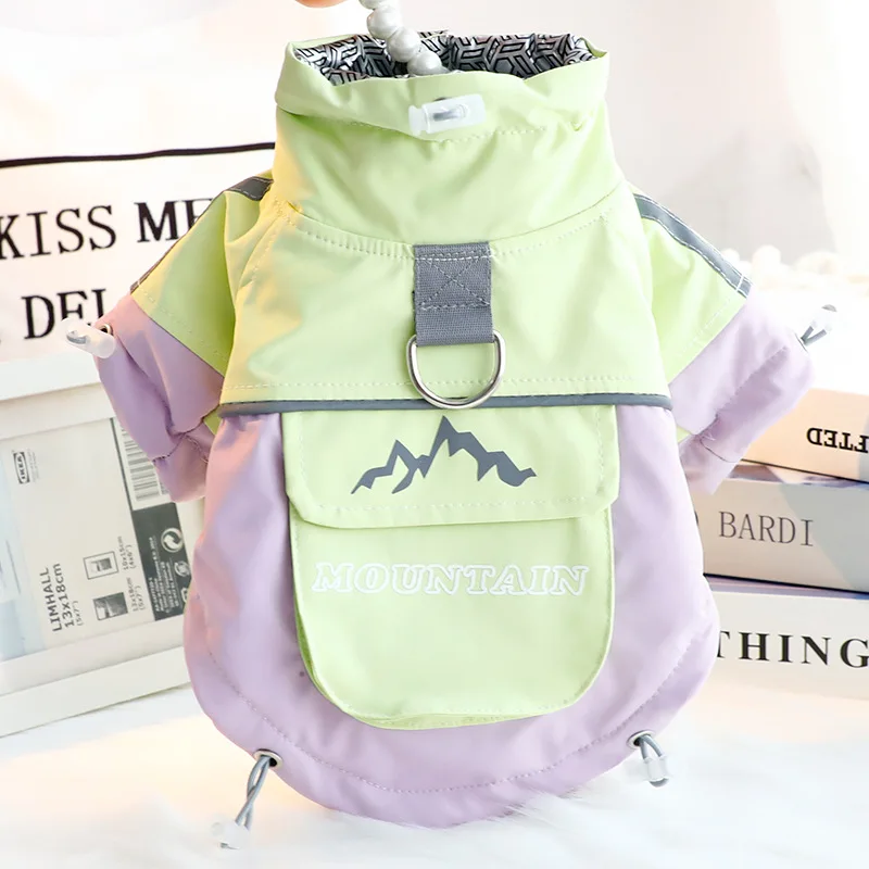 Ropa para perros, ropa de otoño e invierno, ropa gruesa con carga de tres pruebas, ropa acolchada de algodón para deportes al aire libre, suministros para perros pequeños - imagen 4