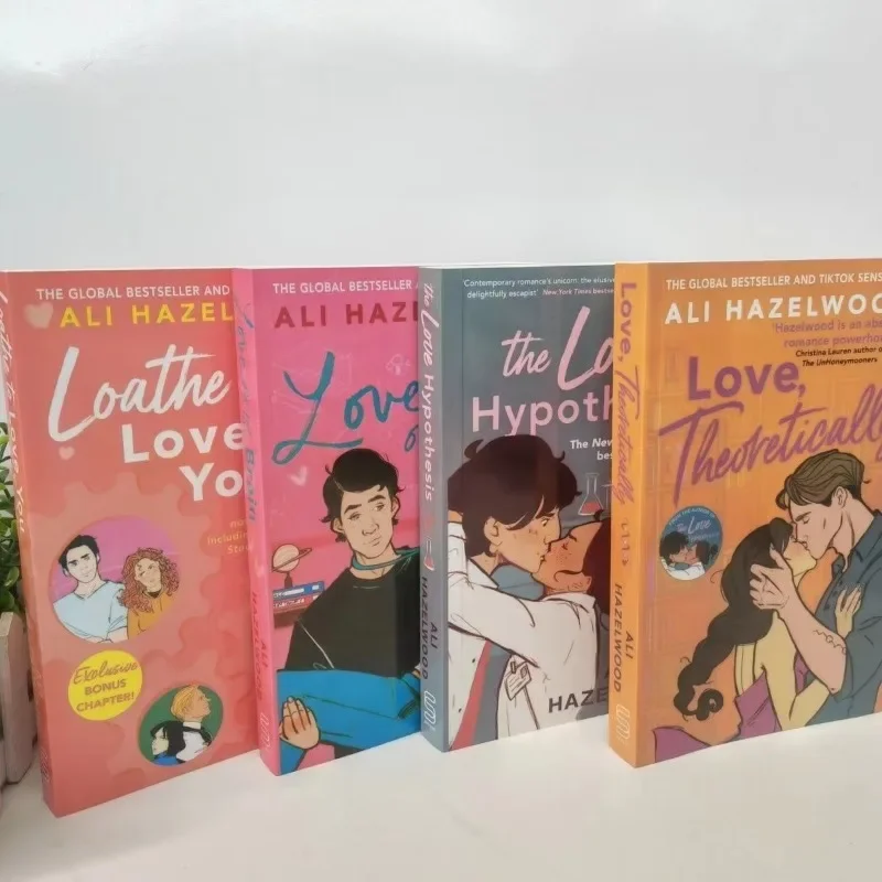 Juego de 4 libros de Ali Hazelwood, libro en inglés, novela en teoría