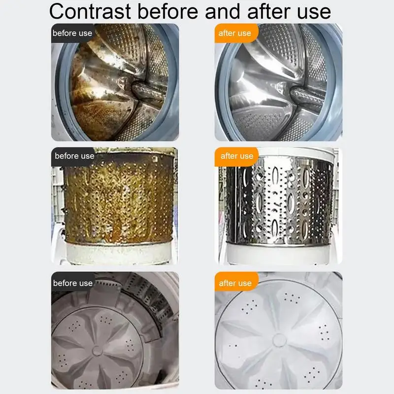 Limpiador de lavadora seguro para el hogar, 450g, detergente, lavadora, bañera - imagen 5