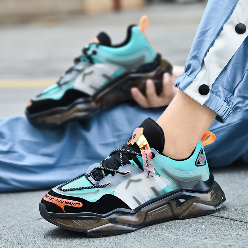 Zapatillas de deporte masculinas de moda Tenis zapatos de lujo para hombre entrenador Casual carrera zapatos transpirables mocasines zapatos para correr - imagen 4