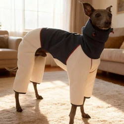 Ropa para perros en otoño, sudadera suave de manga larga gruesa de 4 patas para galgo italiano en invierno, abrigo dulce cálido para Whippet