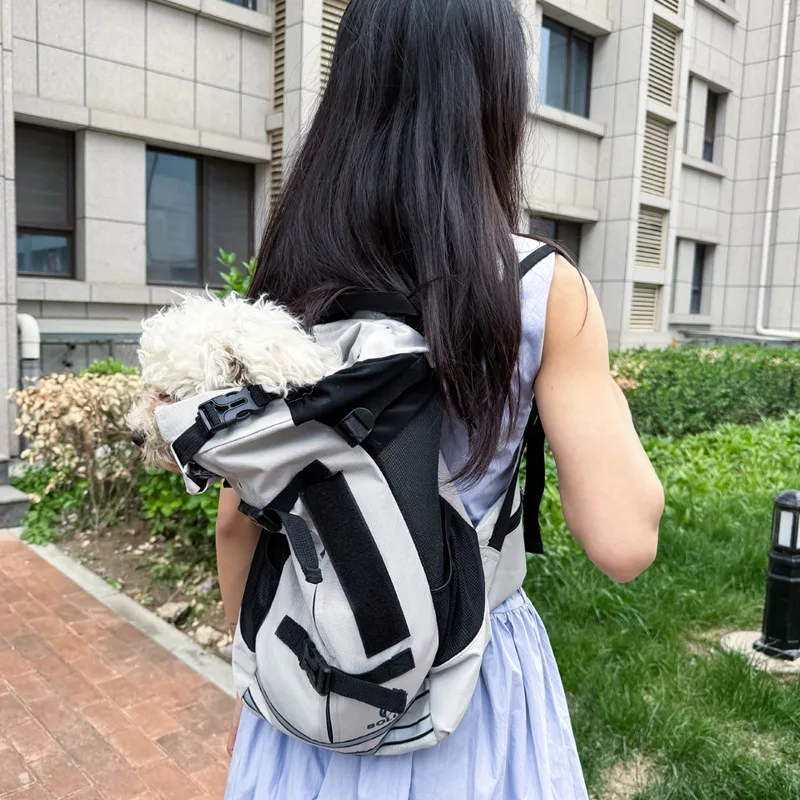 Nueva bolsa para mascotas, mochila portátil para salir, mochila para perros, bolsa para perros al aire libre lavable y transpirable ventilada - imagen 2