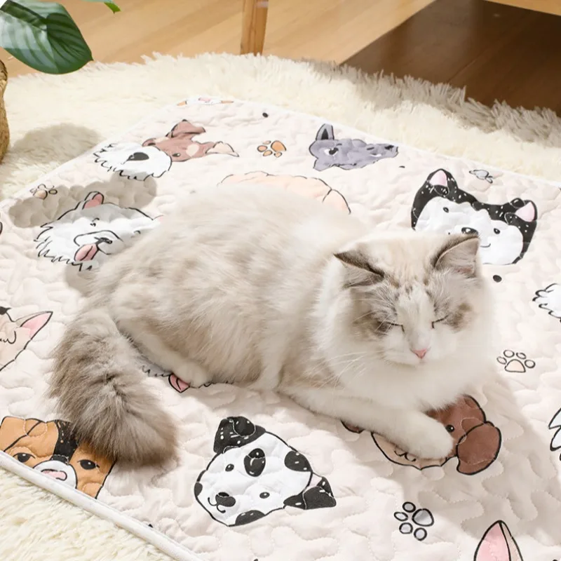 Alfombras suaves lavables para gatos, alfombrilla para camas portátil de viaje para cachorros y gatitos, almohadilla cómoda bonita para perros de interior, cojín para suministros para mascotas para todas las estaciones - imagen 5