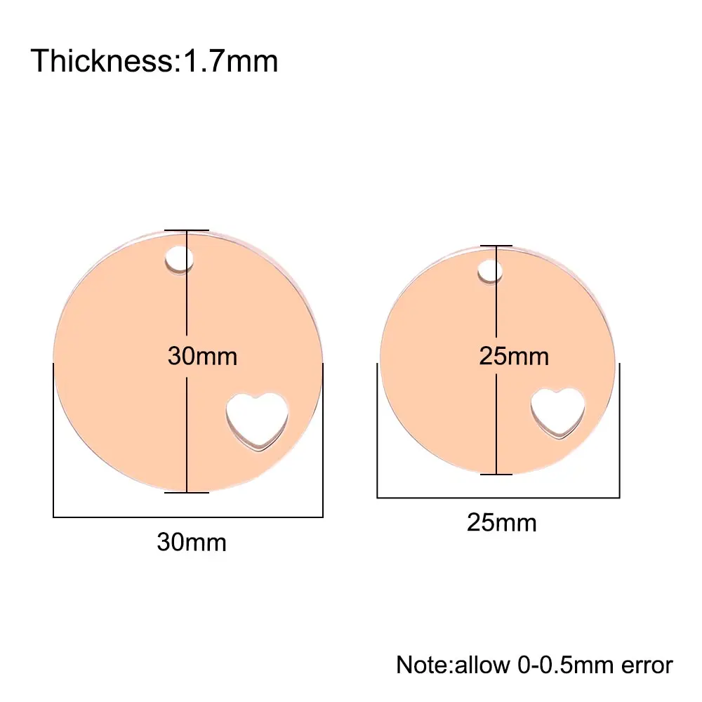 KIYUE 20 Uds. Etiqueta de identificación de perro mascota corazón de acero inoxidable nombre grabado personalizado teléfono cachorro Collar colgante llavero Accesorios