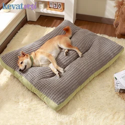 Estera para dormir para perros con gofres, cama cálida de invierno para gatos, perros pequeños y medianos, cama para dormir suave y acogedora para cachorros, nido para mascotas, accesorios para perros