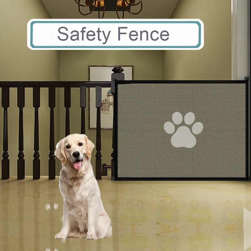 No Punching Pet Dog Barrier Fences Foldable Dog Safety Fence Protection Net Pet Isolated Network Stairs Gate Dog Accessories - imagen 3