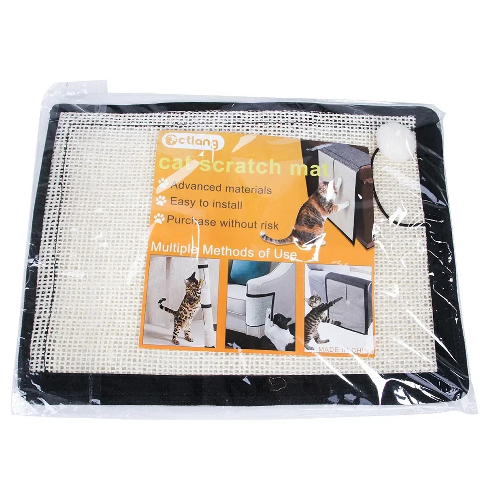Rascador de gato con gancho, estera de Sisal, protección contra arañazos para gatitos, funda de cojín para pata de mesa, sofá, antimordeduras, previene arañazos, juguetes para gatos - imagen 5