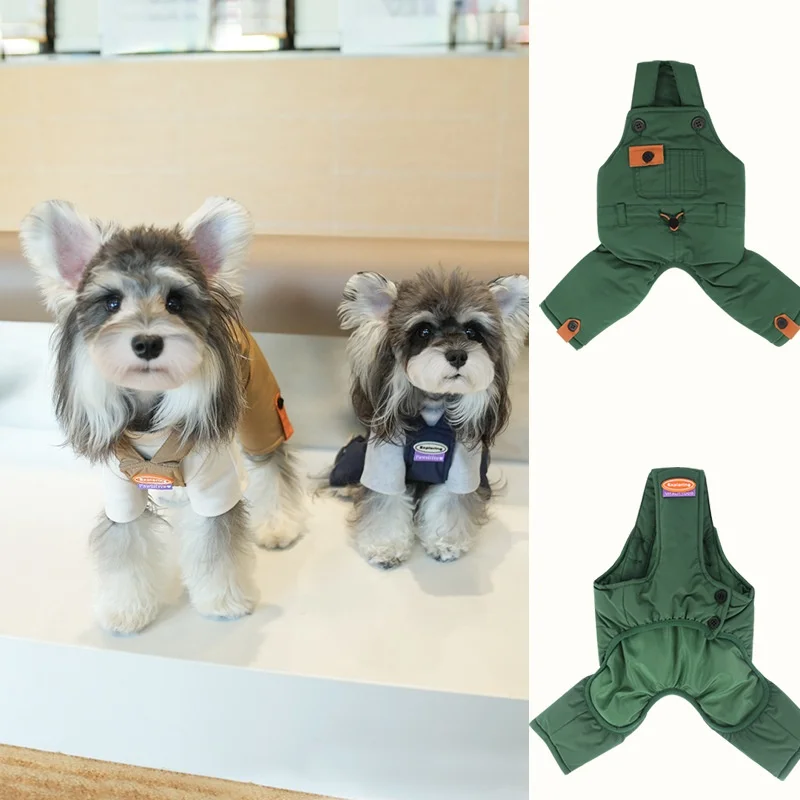 Monos para mascotas para clima frío, ropa cálida de invierno para perros, mono de cuatro patas para mascotas, trajes de invierno para perros, abrigo para exteriores para mascotas