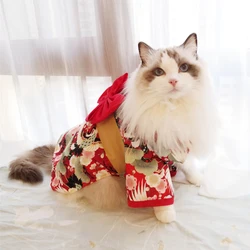 Kimono veraniego para gatos y perros – Chaqueta transpirable con lazo