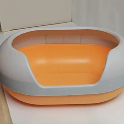 Caja de arena para gatos extra grande semicerrada estilo cápsula