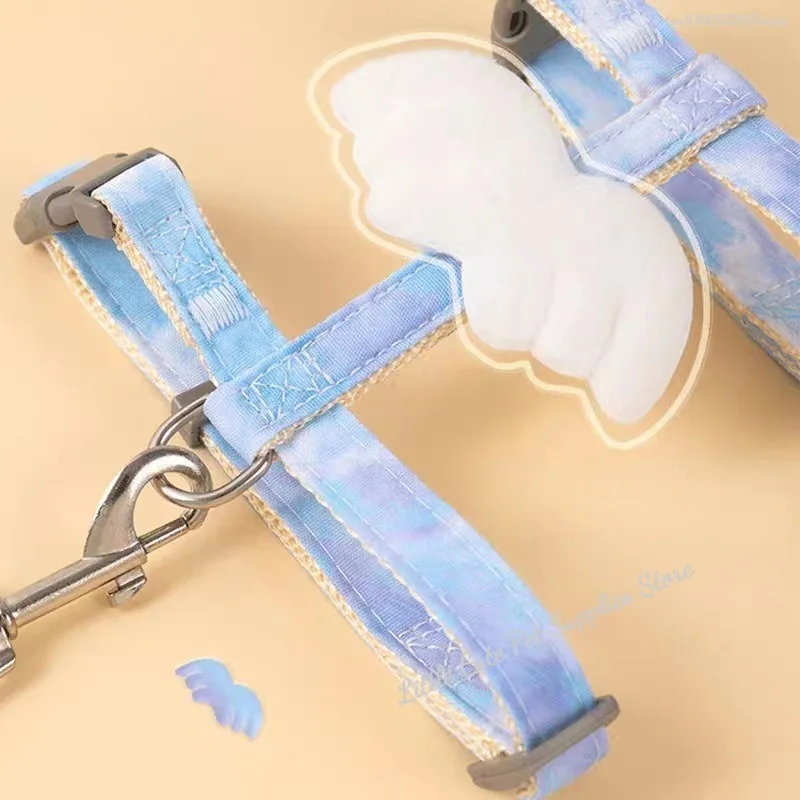 Juego de arneses y correas para mascotas con alas, arnés ajustable para gatos, perros pequeños, Pug, Chihuahua, accesorios para gatos - imagen 2