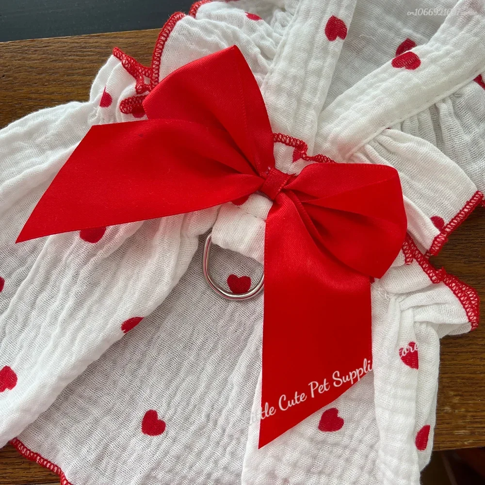 Ropa bonita para perros pequeños, vestido de princesa para perros, ropa transpirable para cachorros, falda de boda para gatos, vestidos finos para mascotas, moda de verano - imagen 4