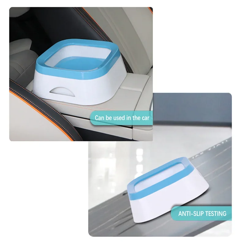 Cuenco de agua antisalpicaduras para perros, bebederos de gran capacidad de 1L, bebedero para perros, accesorios para cachorros y gatos - imagen 4