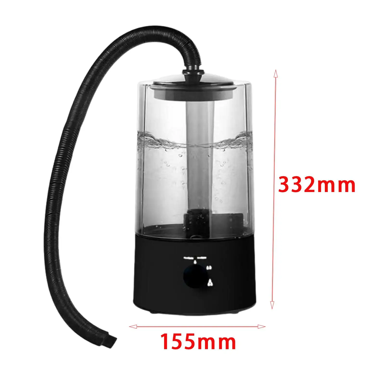 Reptile Fogger Humidifier Automatic Shutdown Prevents Dry Running Large Capacity for Turtle Chameleon Terrarium Fog Machine