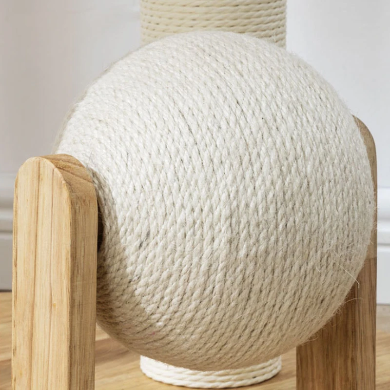 Nido de escalada para gatos de madera maciza, columna de Sisal, cápsula, estante para gatos, suelo superior, muebles de juguete para mascotas, productos, rascadores, accesorios - imagen 5
