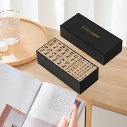 Sellos de madera multiusos, juego de estampado de calendario creativo para álbum de recortes, diario de balas y suministros de álbum decorativo