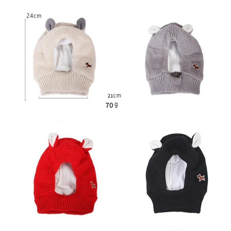 Orejeras silenciosas para perros medianos y grandes, protección contra el ruido, gorro de punto para aliviar la ansiedad, orejeras cálidas para invierno, novedad - imagen 2