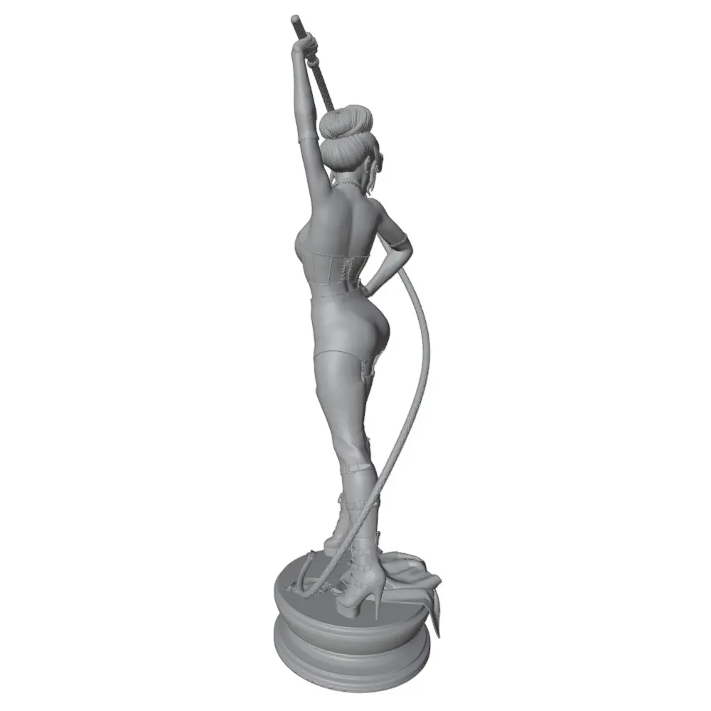 Figuras de resina femeninas sensuales con látigo sin montar ni pintar - imagen 4