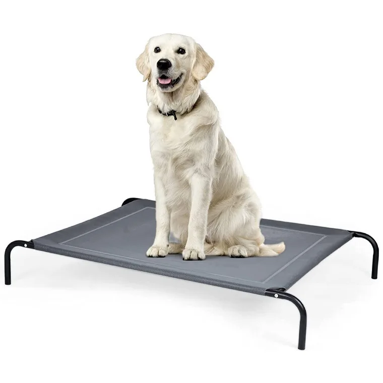 Cama para perros, perrera de verano para perros medianos y grandes, camas para mascotas Golden Retriever Corgi, cama de campamento para mascotas fuera del suelo para todas las estaciones - imagen 5