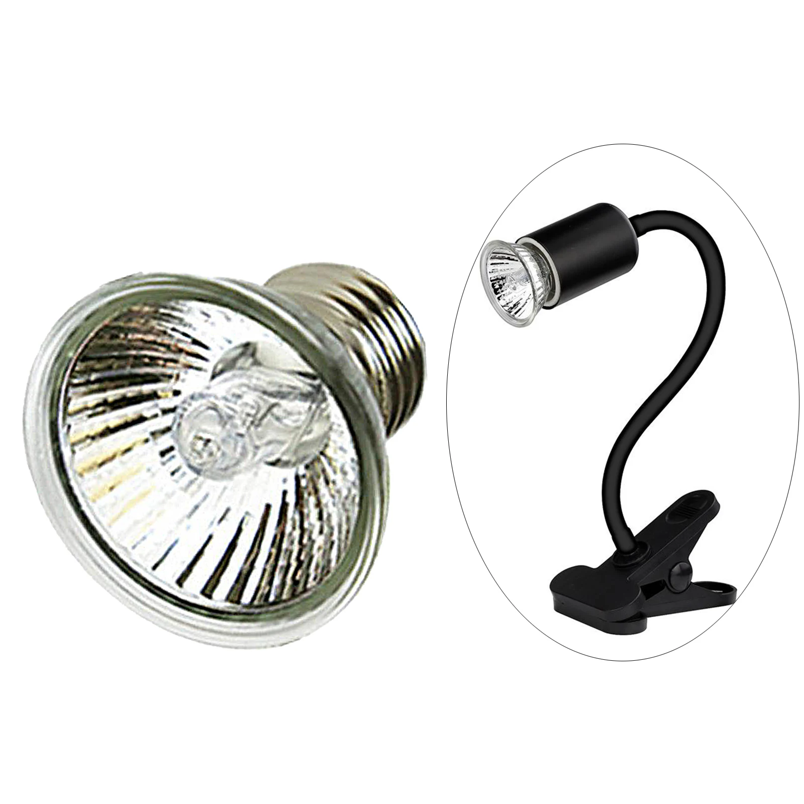 Lámpara de calefacción para reptiles UVA + UVB, minibombilla de calor para mascotas, anfibios, lagartos, controlador de temperatura, 25/50W - imagen 4