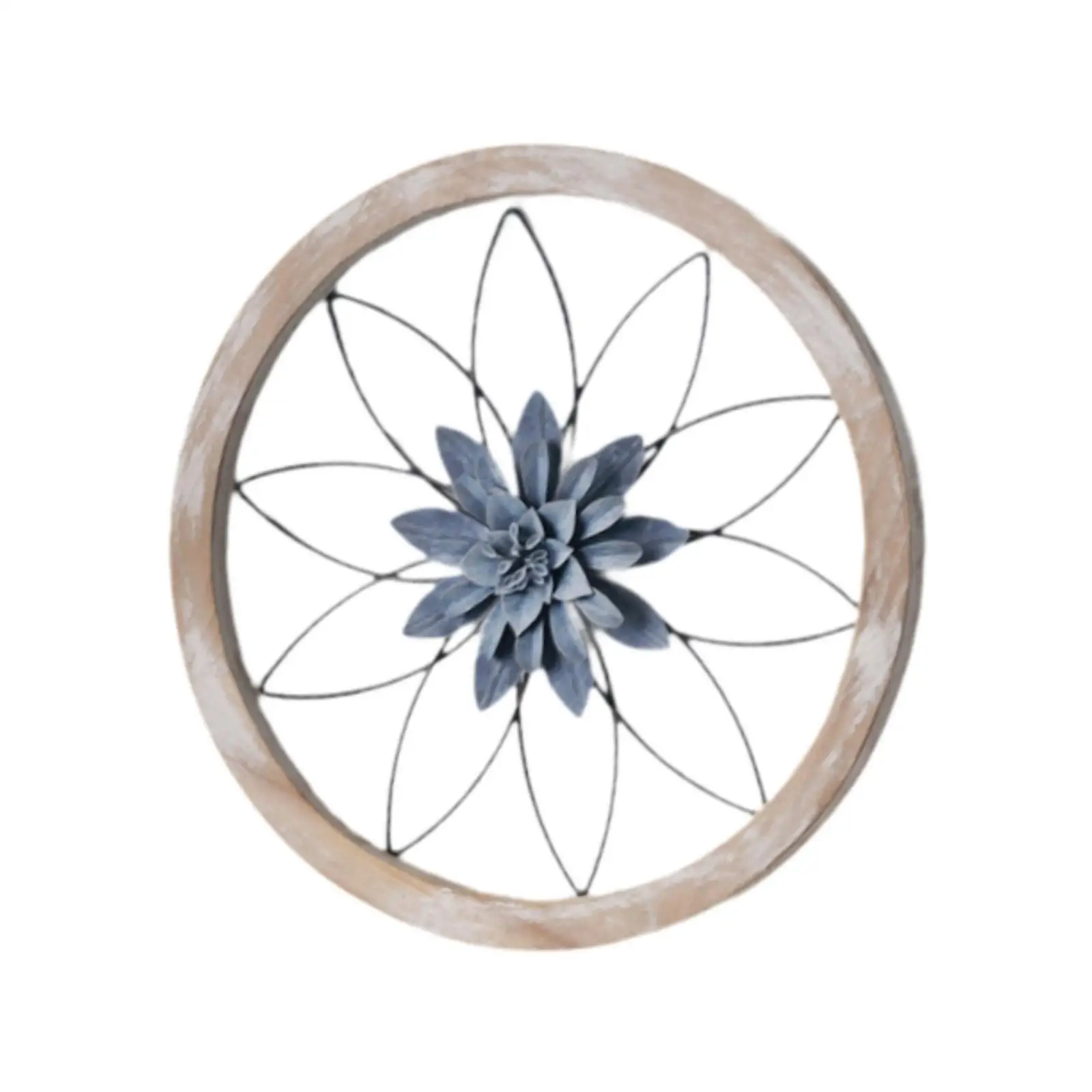 Flower Metal Wall Art Decor Decorative Wall Hanging Decoration Iron Art Decor for Dining Room Office Bedroom Living Room Home