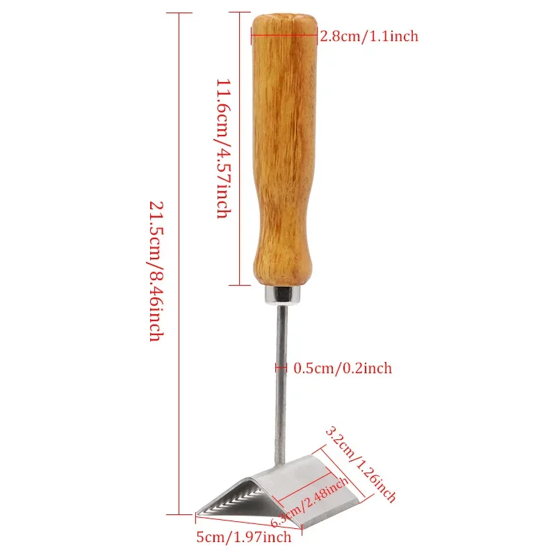 Tabla de acero inoxidable para nido, pala de limpieza de marco de abeja, marco limpio de apicultura, hoja de sierra, suministros de apicultor, 1 piezas - imagen 5