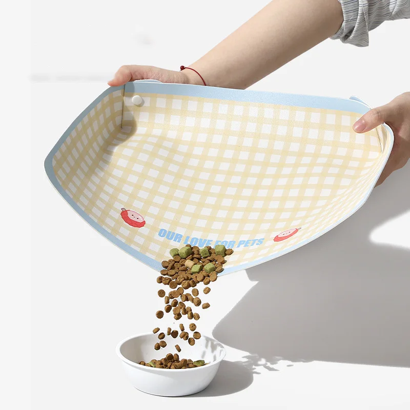 Tapete alimentación semicircular antideslizante para perros y gatos - imagen 2