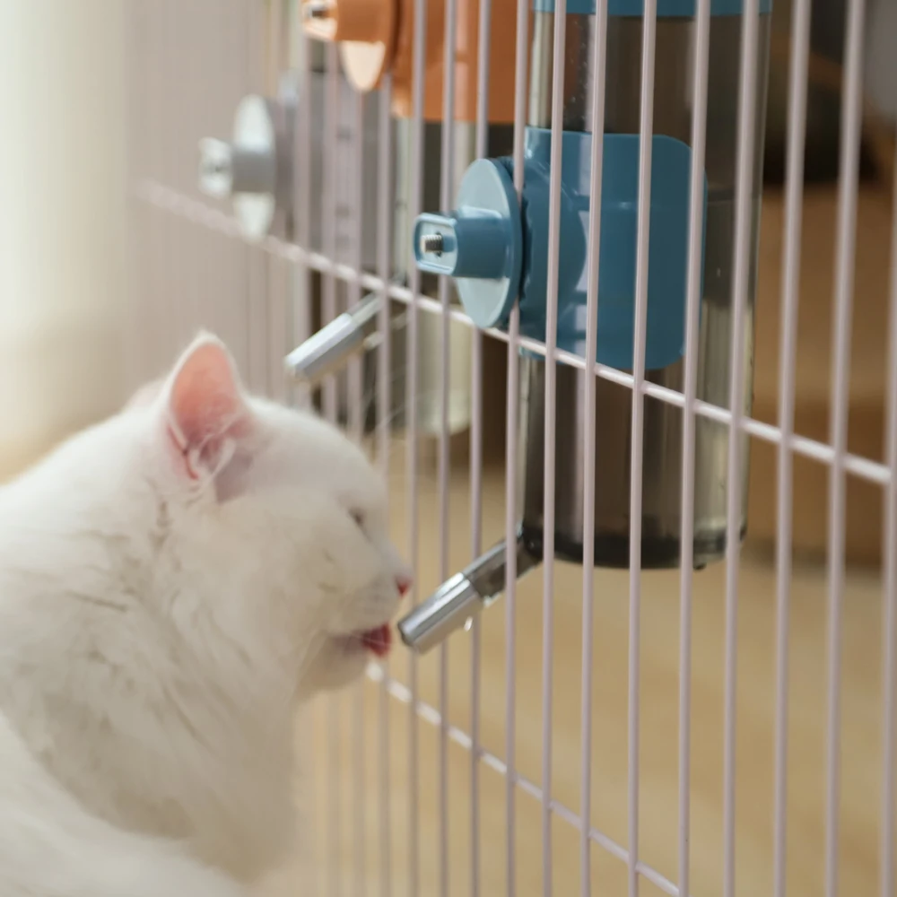 HOOPET-jaula colgante para mascotas, bebedero de agua para gatos, dispensador de botellas, bebedero de cabeza de fuente, bola para cachorro, perro, gato, bebedero de agua automático para mascotas - imagen 2