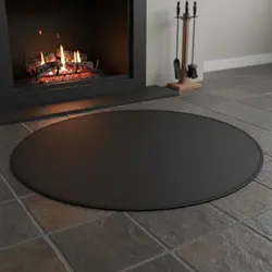 Alfombra ignífuga para chimenea duradera para gatos y perros