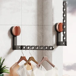 Tendedero plegable de pared con ventosa para interiores