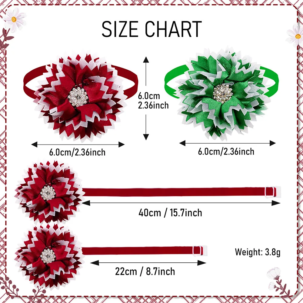 50 Uds. Pajaritas de diamante para perros, pajaritas para perros a la moda, Collar, accesorios de aseo para mascotas para perros pequeños y gatos - imagen 2