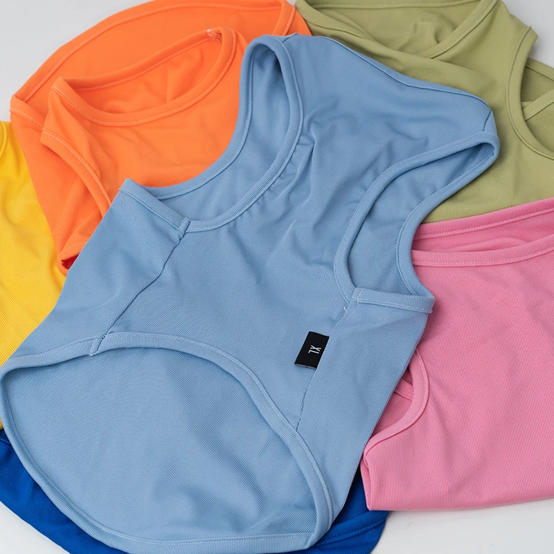 Camiseta transpirable para perros Primavera Verano Schnauzer Teddy Dog Colling chaleco cachorro protector solar camisetas verano pequeños medios ropa para perros - imagen 4