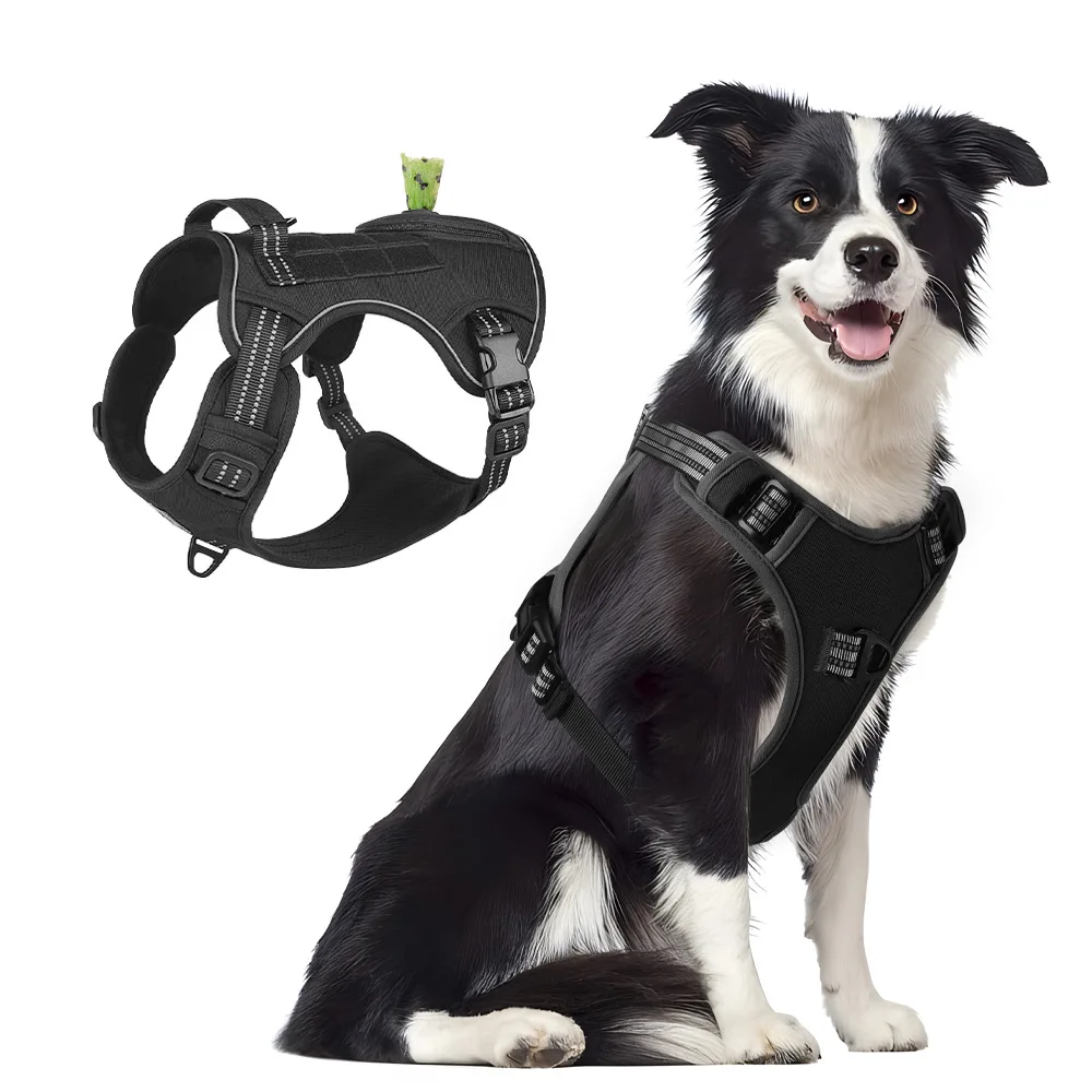 Arnés táctico ajustable transpirable para perros medianos-grandes - imagen 4