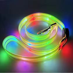 Correa para perro con luz LED y collar iluminado - resistente al agua