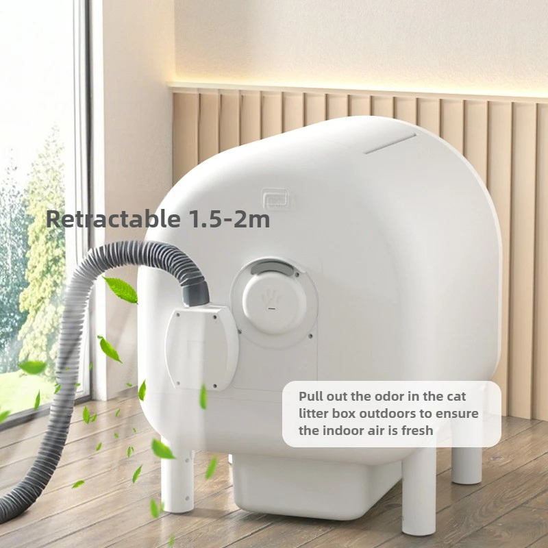 Caja de arena inteligente para gatos, caja de arena grande con un solo clic para limpieza de gatos, cajas de arena grandes para gatos y gatitos, inodoros para gatitos - imagen 4