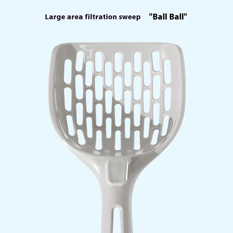 Pala de arena para gatos, pala de plástico para arena para gatos con Base, caja de arena para gatos autolimpiante, pala para gatitos, herramientas de limpieza para inodoro, suministros para gatos - imagen 4