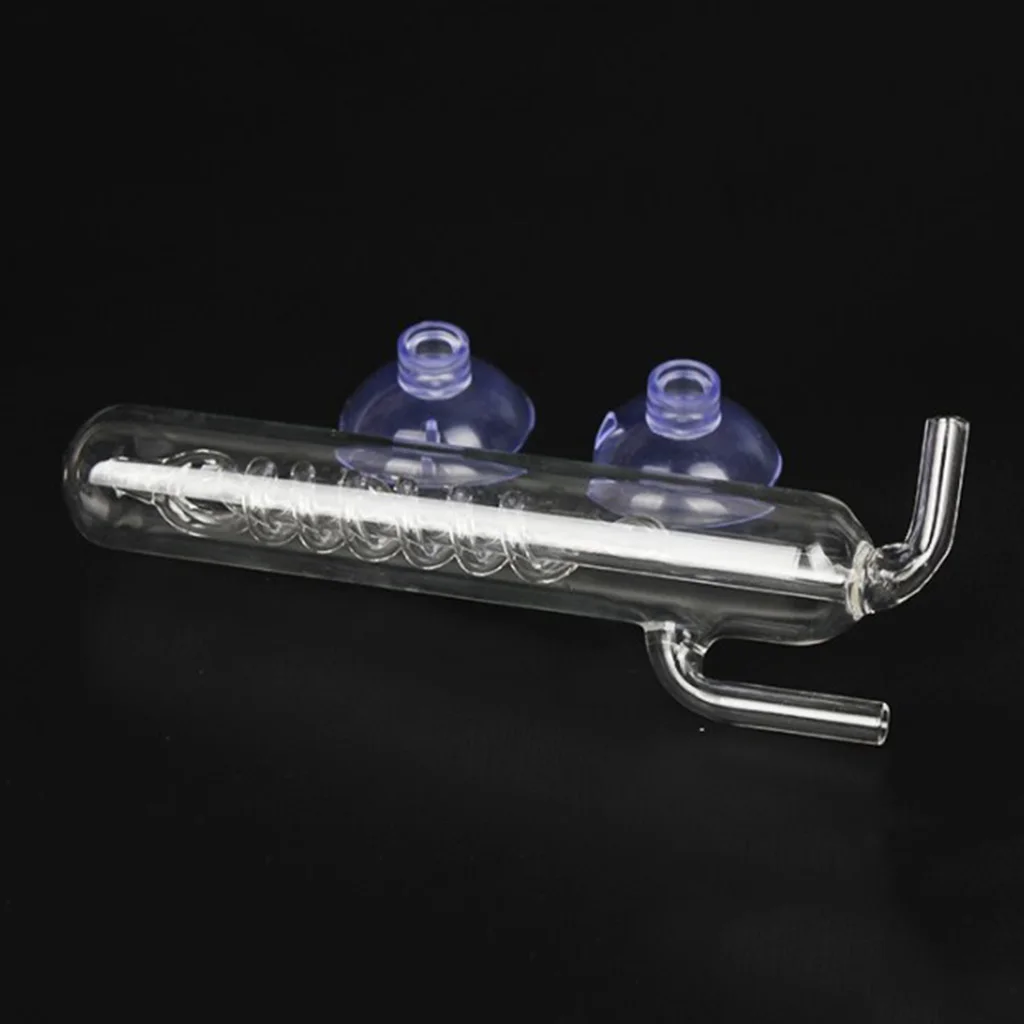 Monitor de CO2 para pecera de acuario con contador de burbujas en espiral de 4 cm