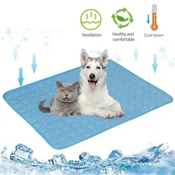 Estera refrescante para perros de verano, cama fría Extra grande para mascotas para perros pequeños y grandes, gatos, manta duradera con almohadilla de hielo para sofá