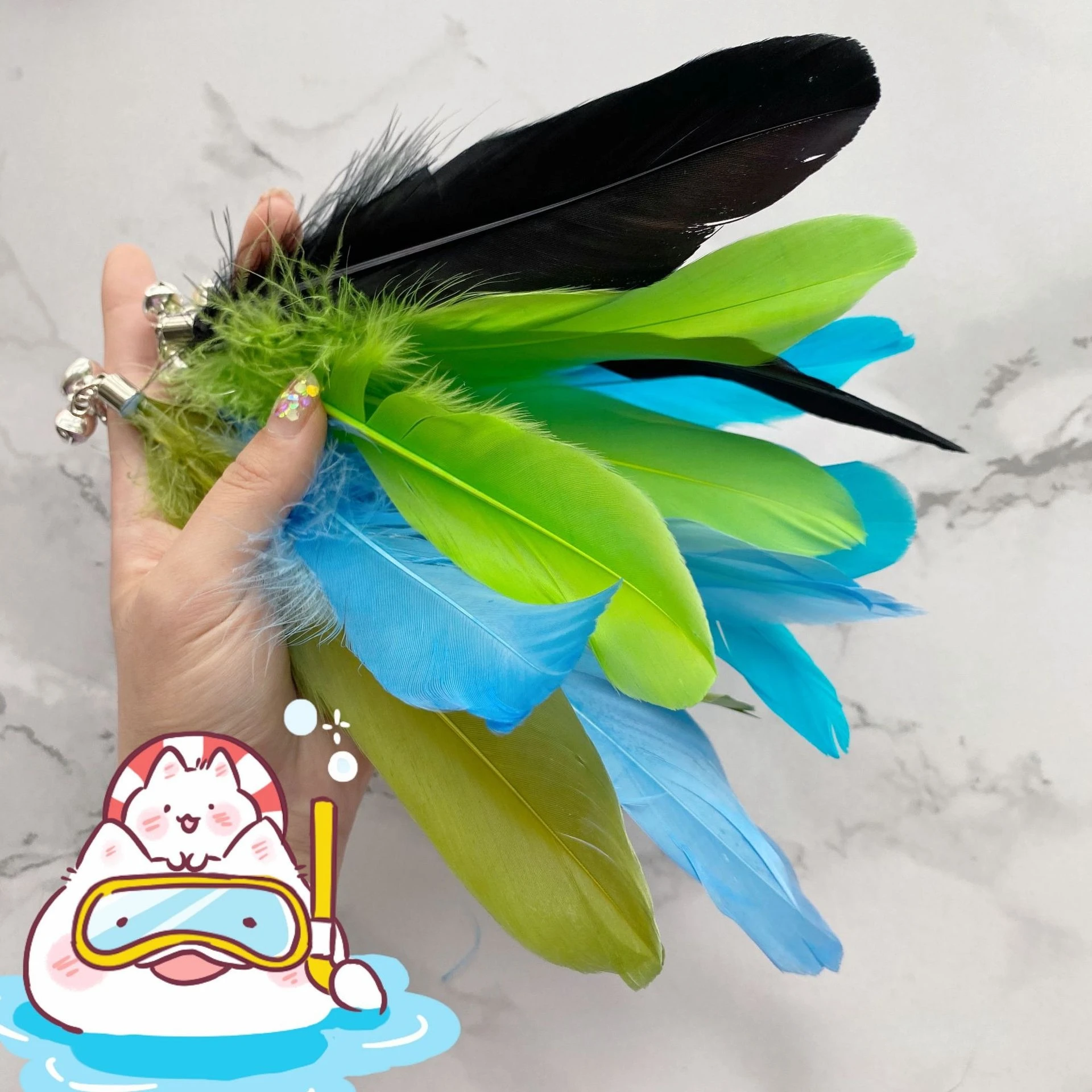 Cabezales con plumas para varita interactiva de gato – Recambios - imagen 5