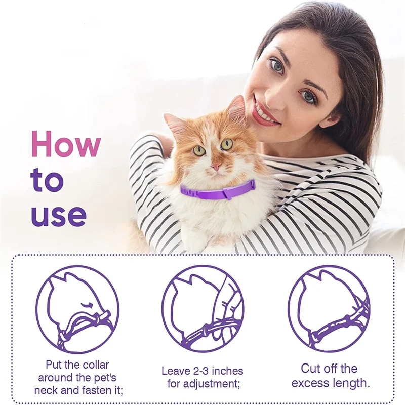 Nuevo Collar calmante para mascotas de 38/62CM, collares retráctiles para aliviar la ansiedad y gatos, accesorios para perros grandes - imagen 3