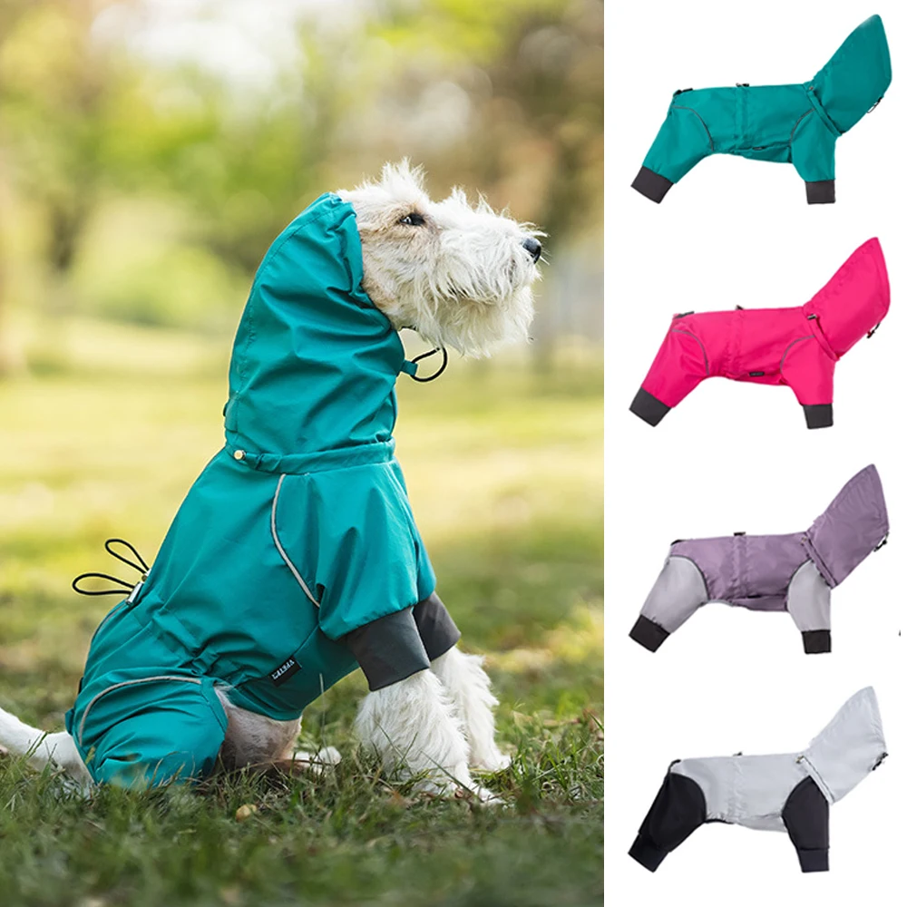 Chaqueta impermeable para perros con cobertura total y ajustable - imagen 4