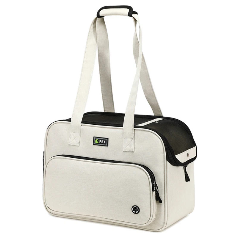 Bolsa de transporte para gatos, bolsa de transporte para perros pequeños, duradera, transpirable, bolso de hombro para mascotas, bolsa de transporte para perros de cara suave sin escape