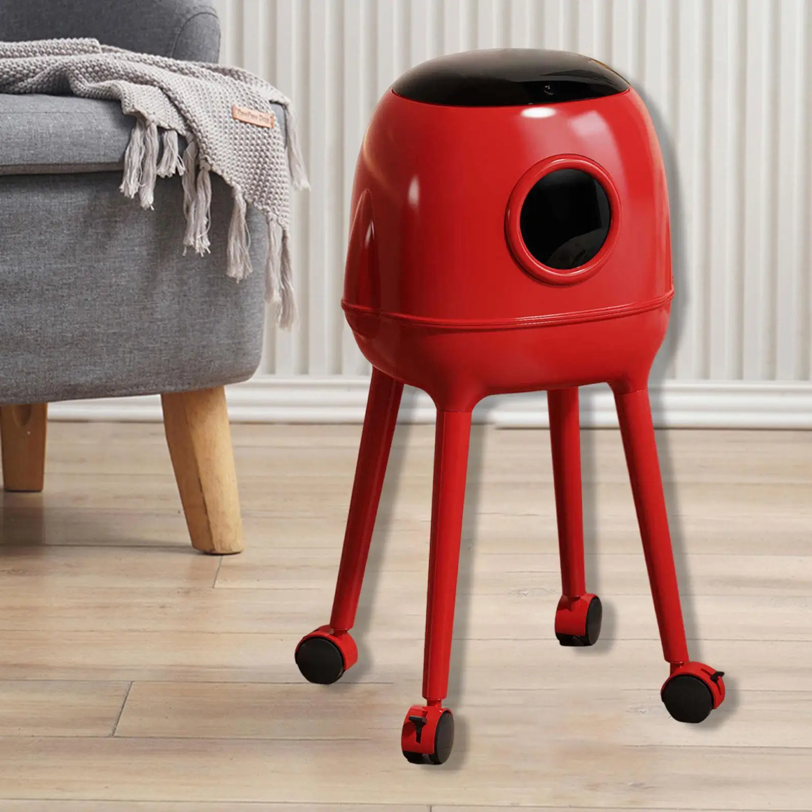 Cubo de basura con base alta para gatos y perros - imagen 5