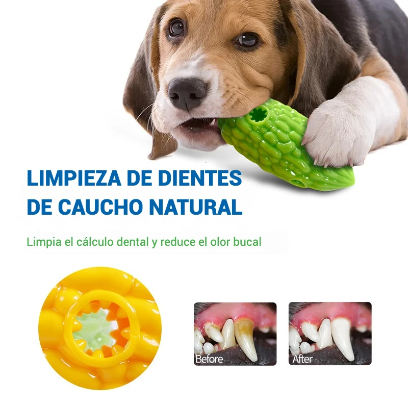Juguetes para fugas de comida para perros, Limpieza de dientes para mascotas, juguetes de alimentación interactivos para perros pequeños y medianos, suministros para mascotas