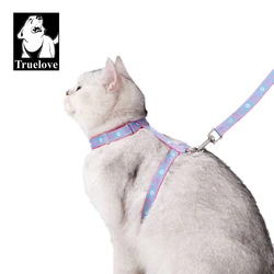 Arnés en forma H ajustable para gatos y perros pequeños con correa