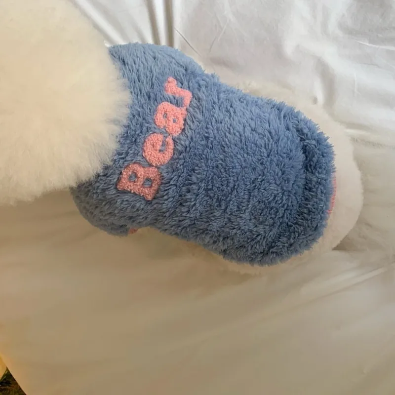 Sudaderas con capucha para perros de diseño moderno y cálido de felpa, ropa bonita de lana para perros pequeños, suéteres gruesos para perros, disfraces para cachorros de peluche - imagen 3