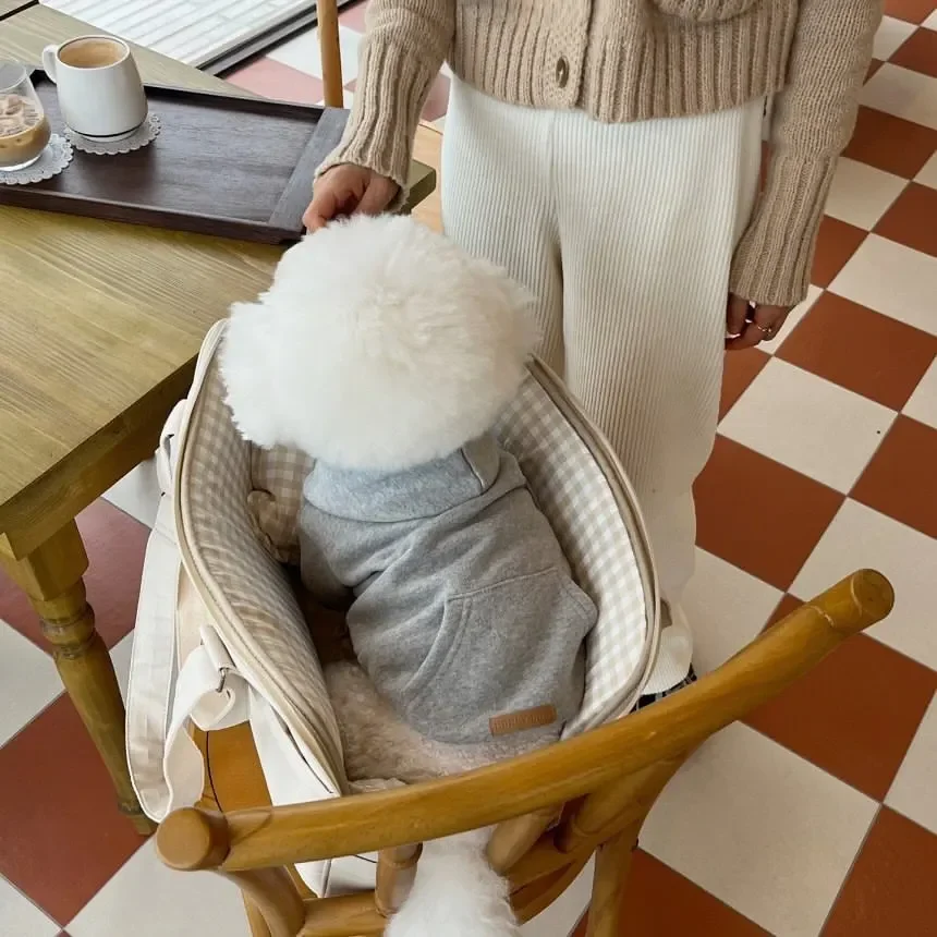 Sudadera con capucha de otoño/invierno, Sudadera con capucha de felpa versátil, abrigo Schnauzer de oso de peluche, ropa para perros pequeños y gatos, cachorros - imagen 3