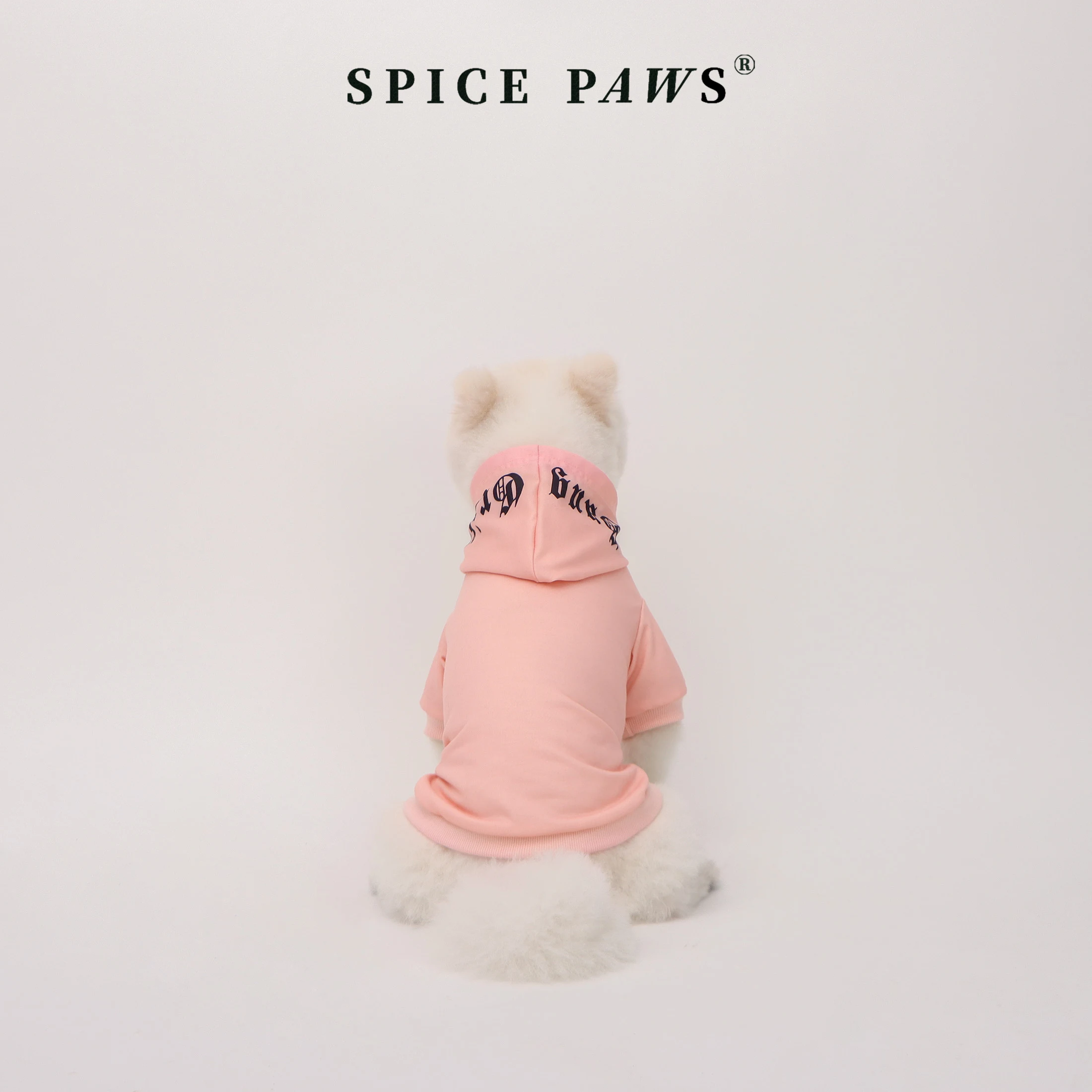 Sudadera con capucha rosa/negra para perros y gatos pequeños medianos - imagen 5